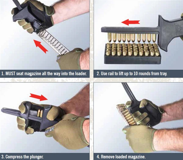ETS 9mm and .40s&w UNIVERSAL PISTOL MAG LOADER | Fits Pistol Magazines