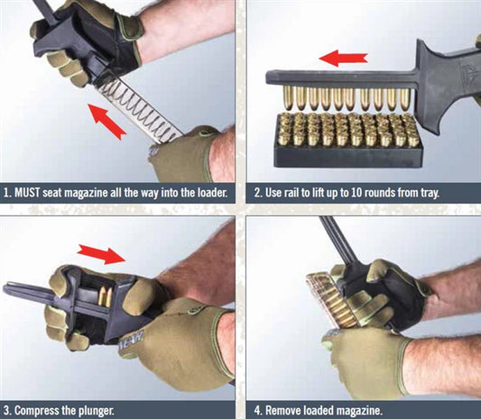 ETS 9mm and .40s&w UNIVERSAL PISTOL MAG LOADER | Fits Pistol Magazines