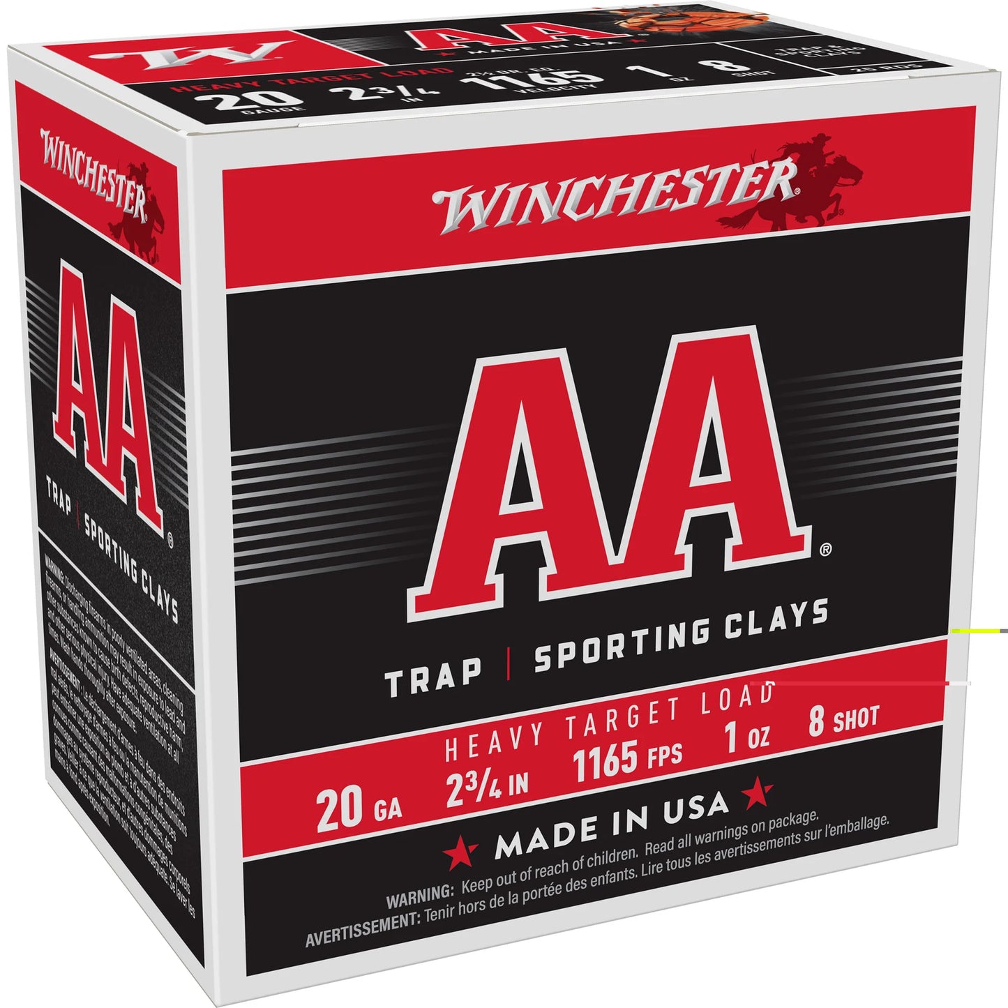 Win Aa Hvy Trgt 20ga 2.75" #8 25/250