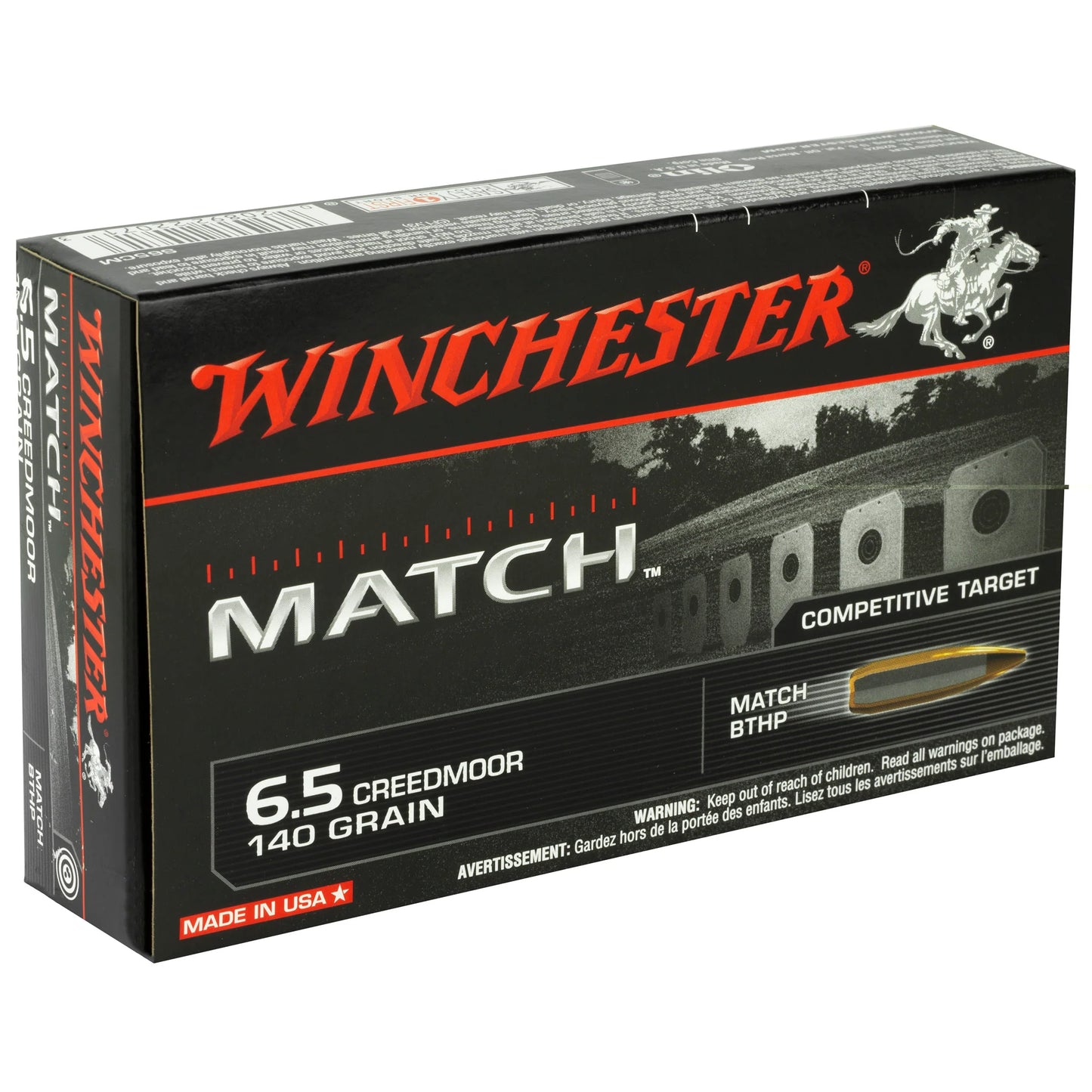Win Match 6.5 Creedmoor Bthp 20/200