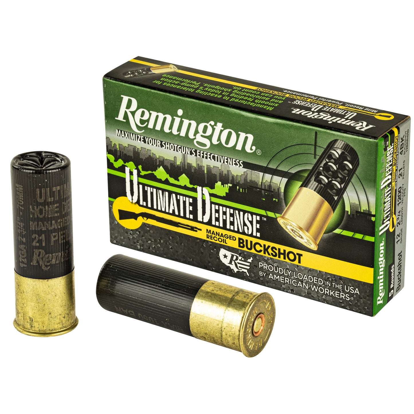 REM ULT DEF 12GA 2.75" 4 BUCK 5/100