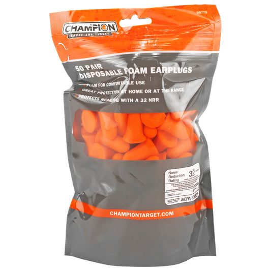 CHAMPION SHOOTING FOAM PLUGS 50 CT