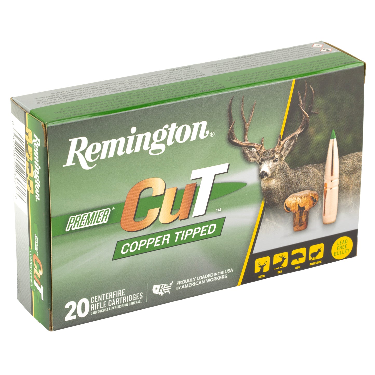 Remington, Premier CuT, 270 Winchester, 130 Grain, Copper Tipped, 20 Round Box