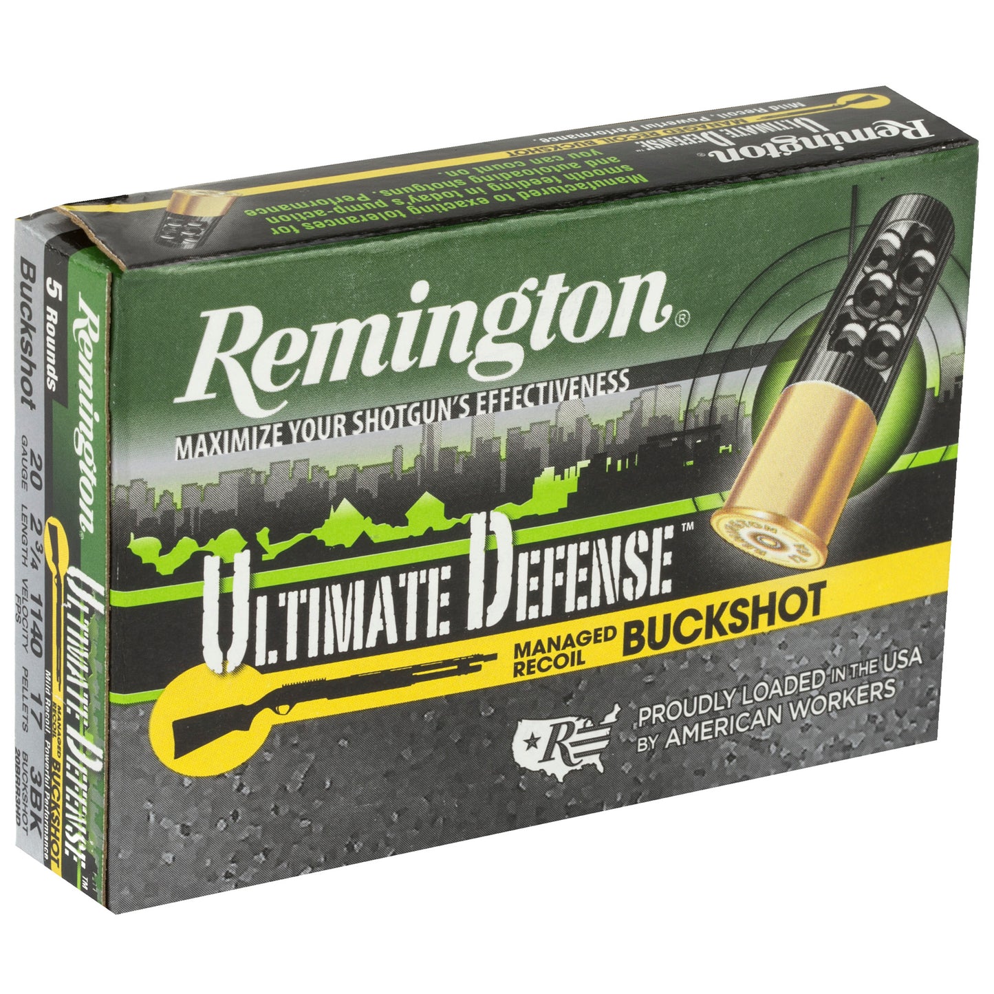 REM ULT DEF 20GA 2.75" 3 BUCK05/100