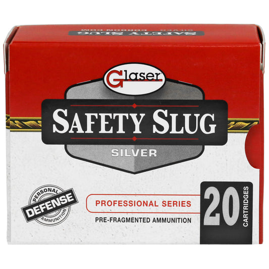 Glaser, Silver, 40 S&W, 115 Grain, Pre-Fragmented, 20 Round Box