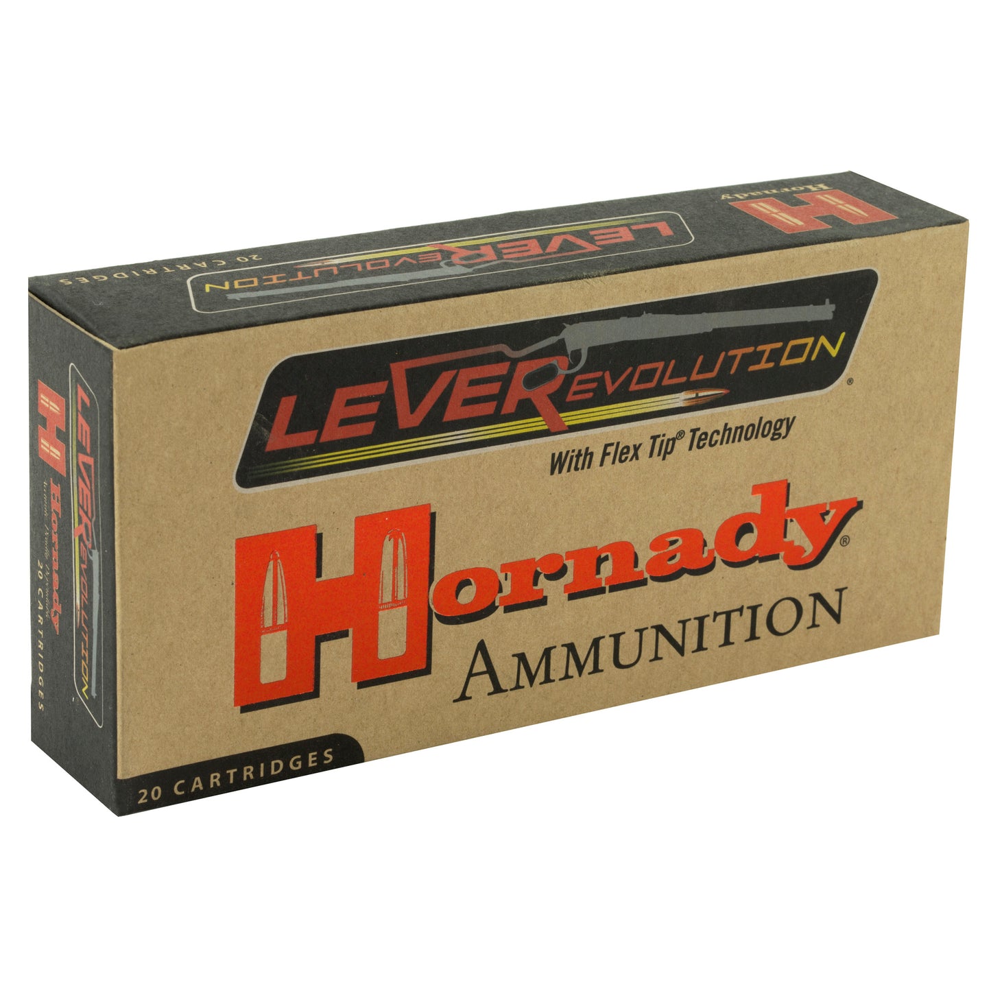Hornady, LeverEvolution, 338 Marlin Express, 200 Grain, FlexTip, 20 Round Box