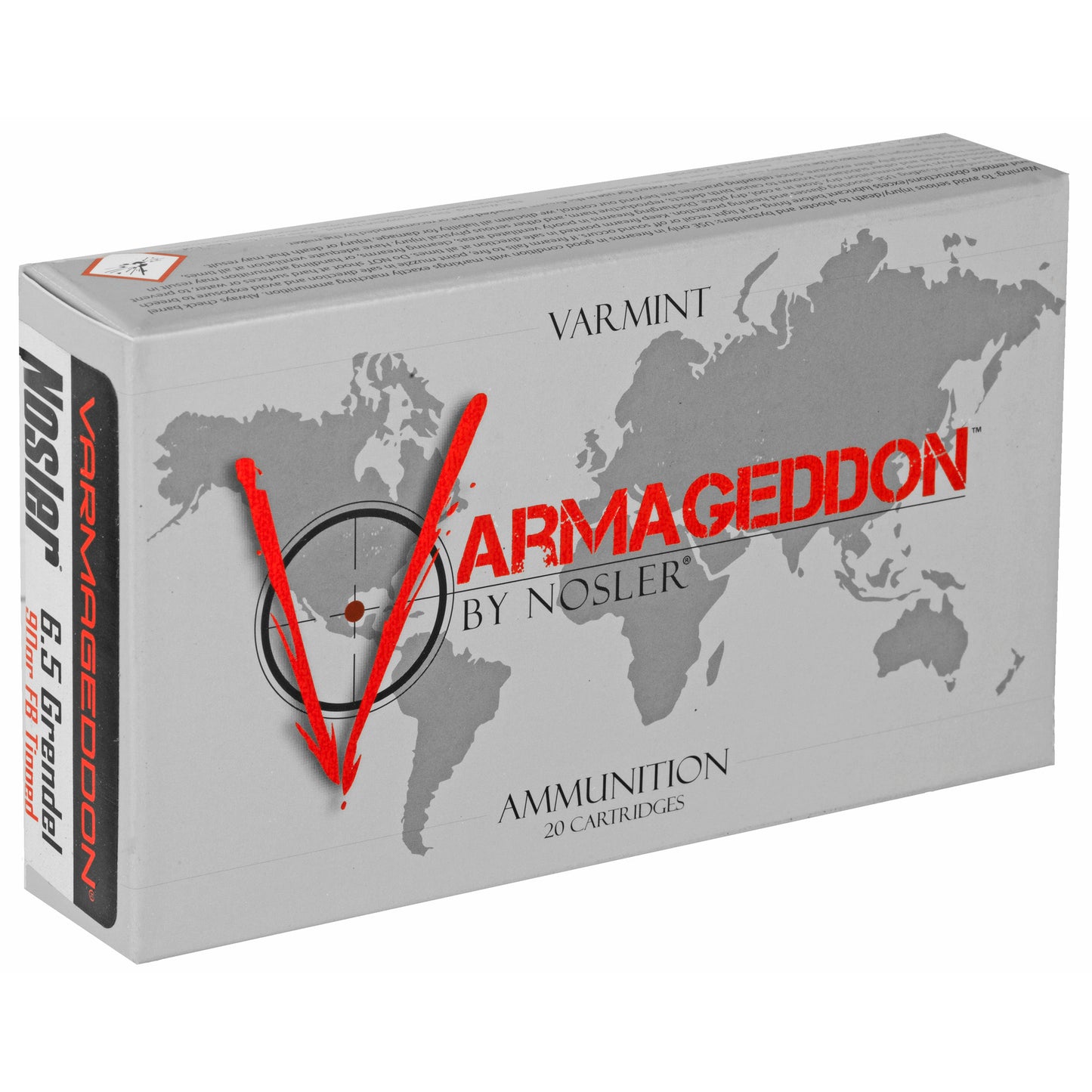 Nosler, Varmageddon, 6.5 Grendel, 90 Grain, Flat Base Tipped, 20 Round Box
