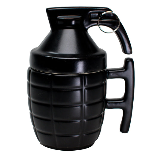 CBG GRENADE MUG W/LID BLACK
