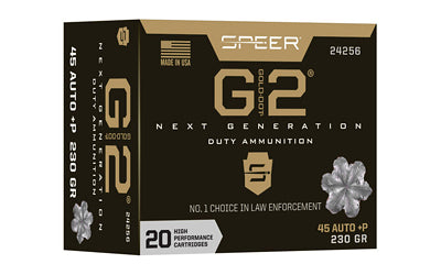 Speer Ammunition, Gold Dot G2, 45 ACP, 230 Grain | GDHP |  (20 Round Box)