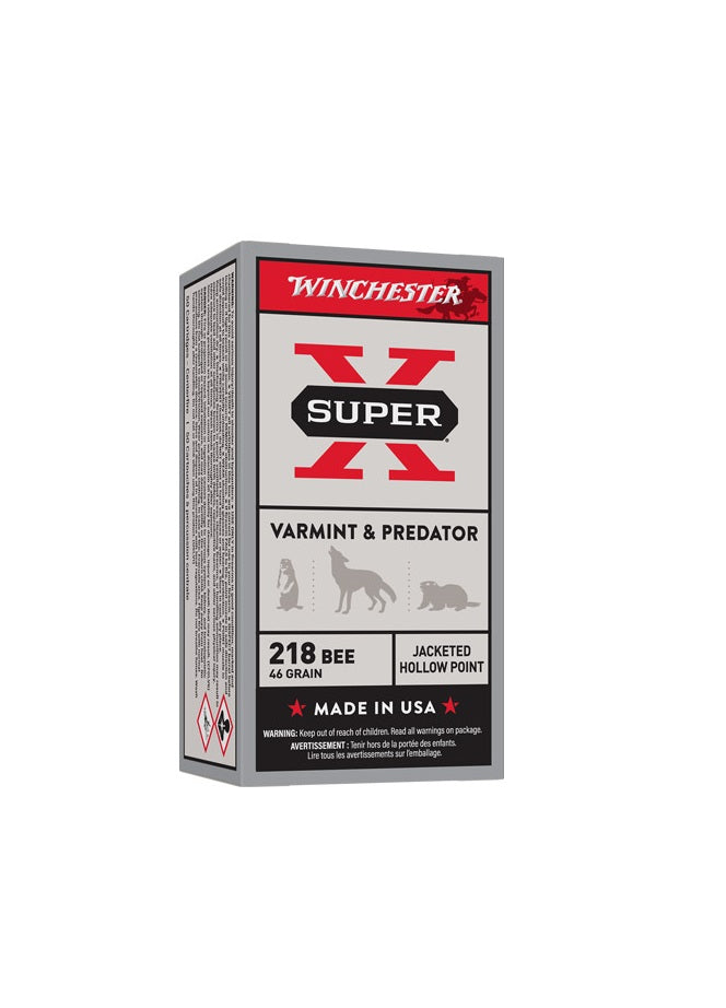 46GR JHP 50RD 10BX/CSWINCHESTER SUPER-X 218 BEE