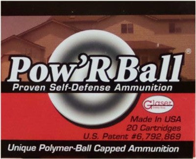 POW'RBALL 20RD 25BX/CS GLASER 38 SPECIAL+P 100GR