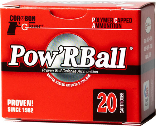 POW'RBALL 20RD 25BX/CS GLASER 38 SPECIAL+P 100GR