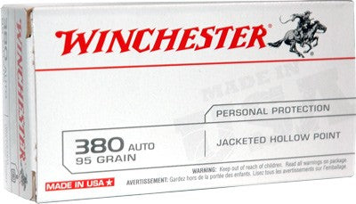 JHP 50RD 10BX/CS WINCHESTER USA 380 ACP 95GR