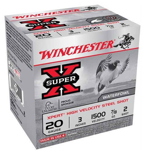 7/8OZ #2 1500FPS 25RD 10BX/CS WINCHESTER XPERT STEEL 20GA 3"
