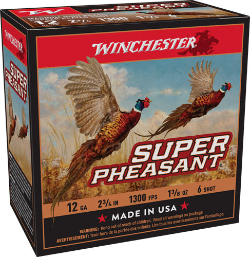1-3/8OZ #6 25RD 10BX/CS WINCHESTER SUPER PHEASANT 12GA