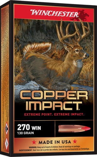 WSM 130GR XP 20RD 10BX/CS WINCHESTER COPPER IMPACT 270
