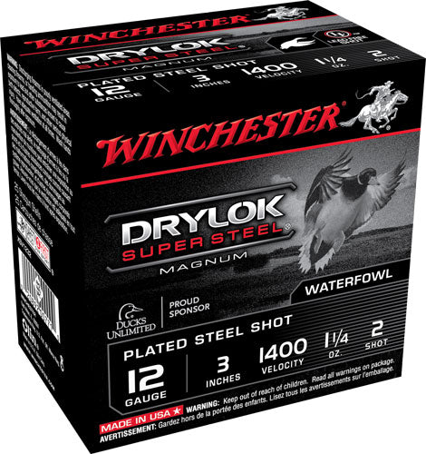 1-1/4OZ #2 25RD 10BX/CSWINCHESTER DRYLOK 12GA 3"