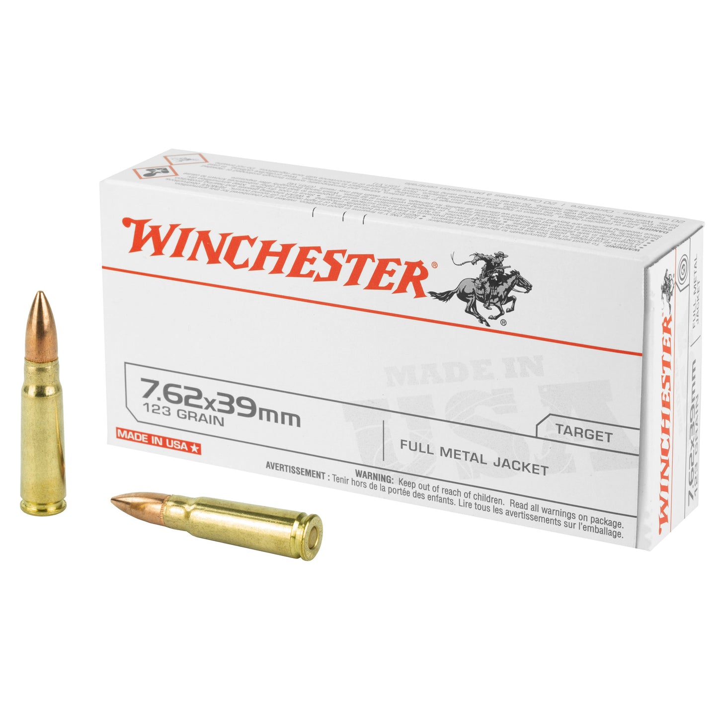 Win Usa 762x39 123gr Fmj 20/200