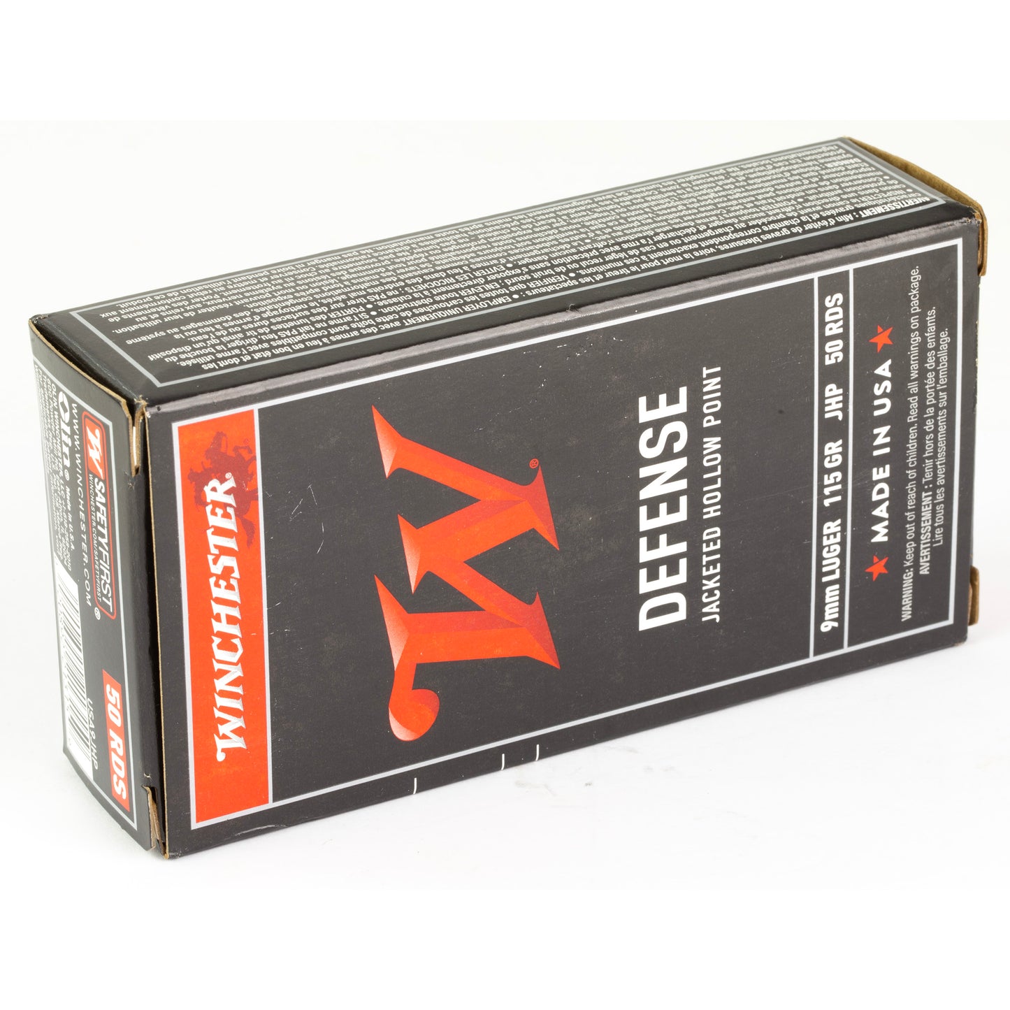 Winchester, USA, 9mm, 115 Grain | JHP |  (50 Round Box)