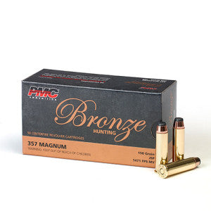 PMC Bronze .357 Magnum Handgun Ammo - 158 Grain | JSP | 50rd Box