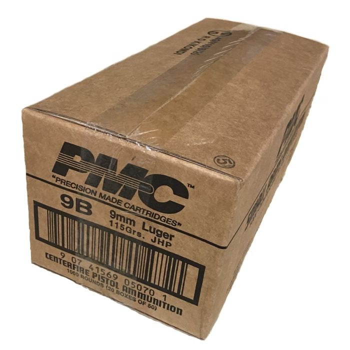 PMC Bronze 9mm Luger Handgun Ammo - 115 Grain | JHP |