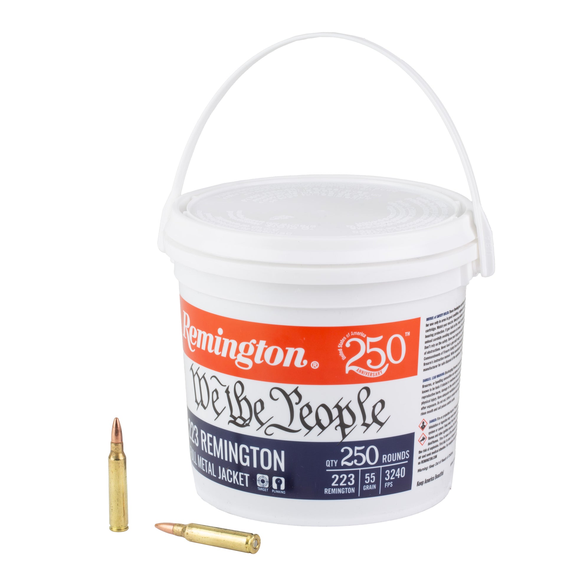 REM 223REM 55GR FMJ 250RD BUCKET WTP