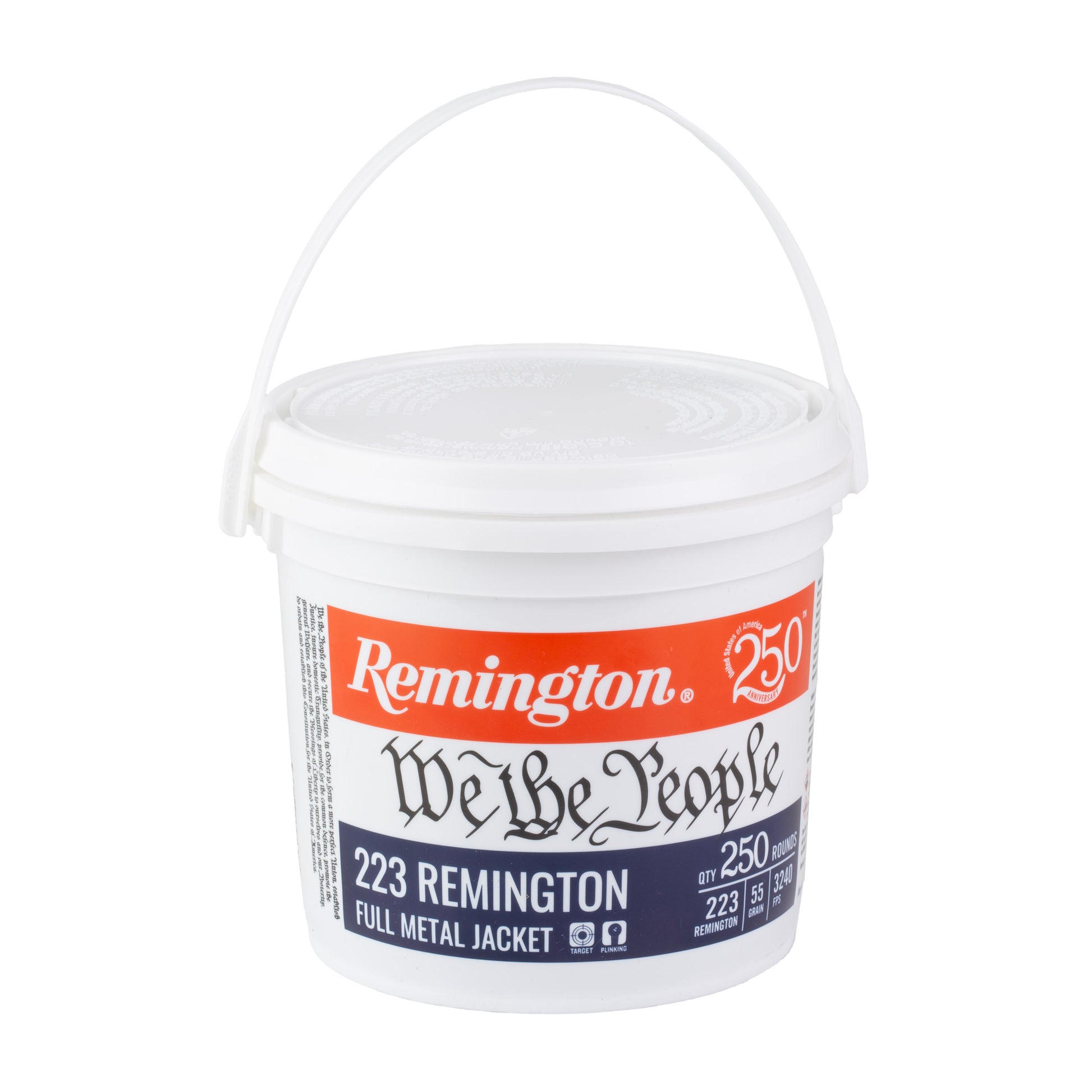 REM 223REM 55GR FMJ 250RD BUCKET WTP