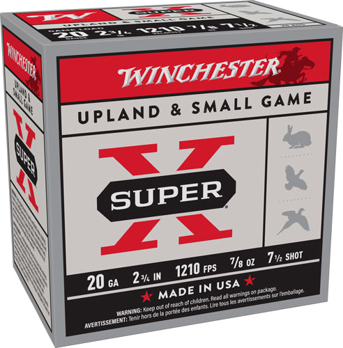 7/8OZ 7.5 1210FPS WINCHESTER SUPER-X 20GA 2.75"  (250 Round Case)