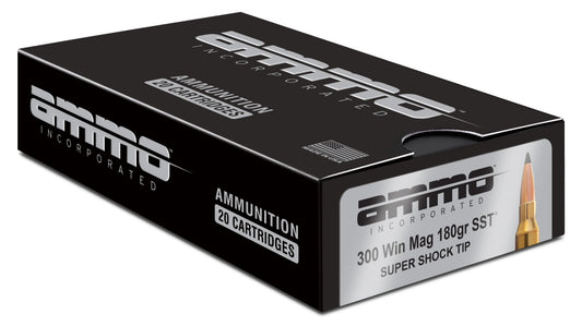 Ammo Inc Signature Hunt .300 Win Mag Rifle Ammo - 180 Grain | Super Shock Tip |  