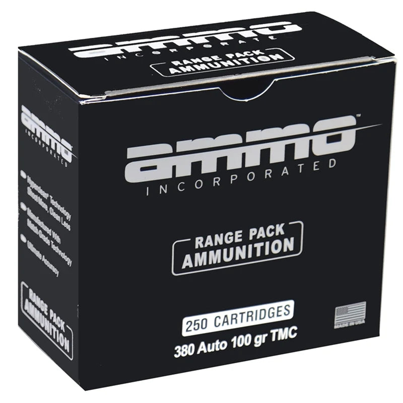 Ammo Inc Signature Range .380 ACP Handgun Ammo - 100 Grain | TMC | 