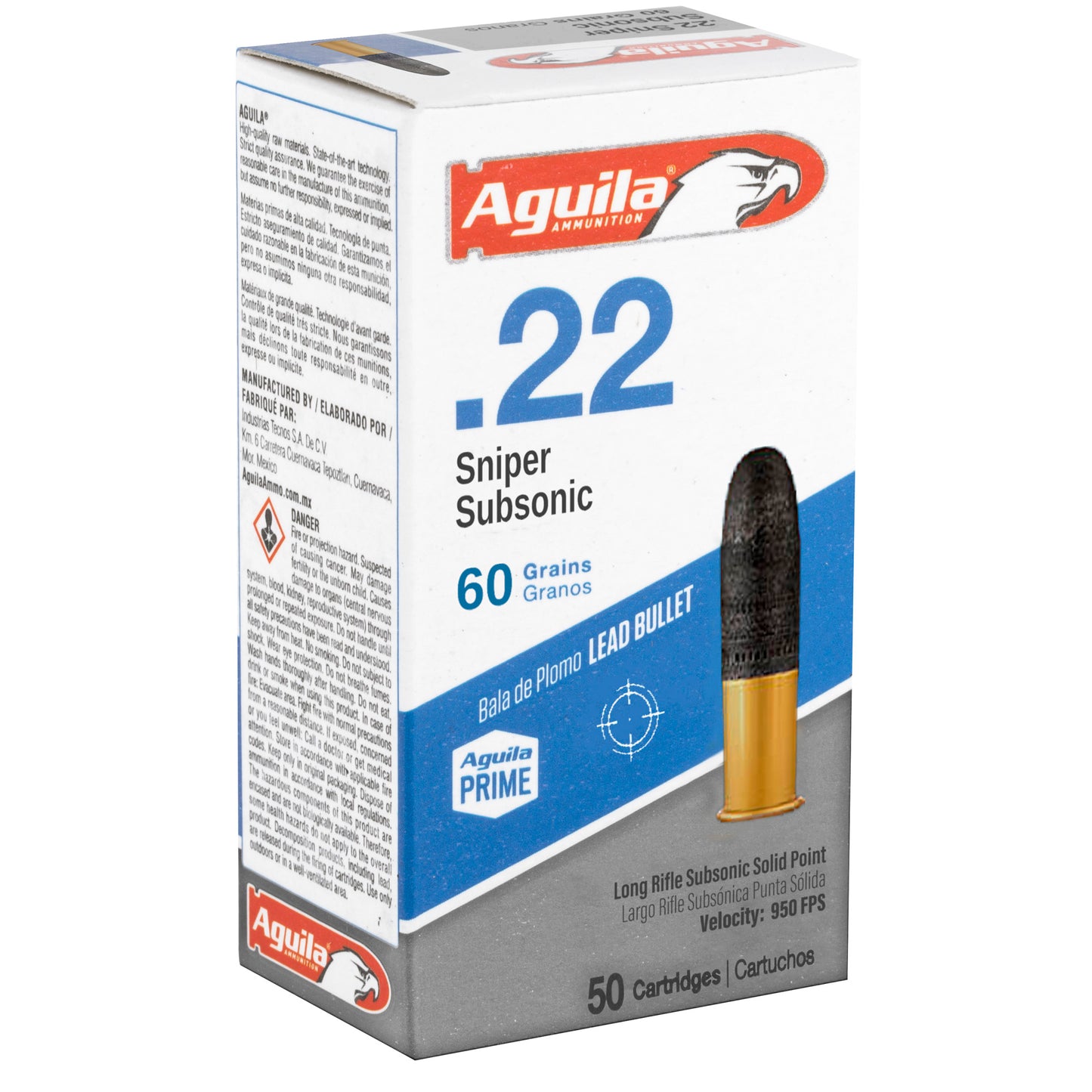Aguila 22LR Sniper Sub 60GR (50 Round)