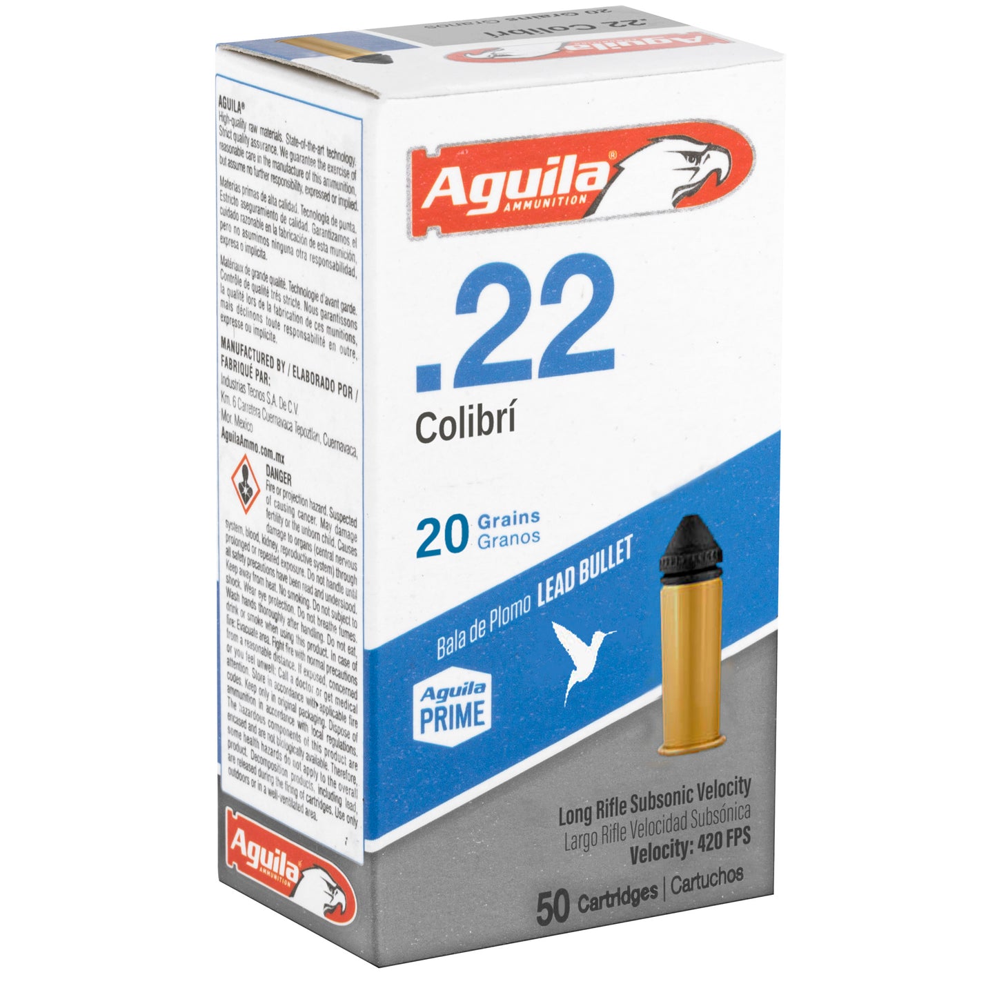 Aguila 22LR Colibri 20GR (50 Round)