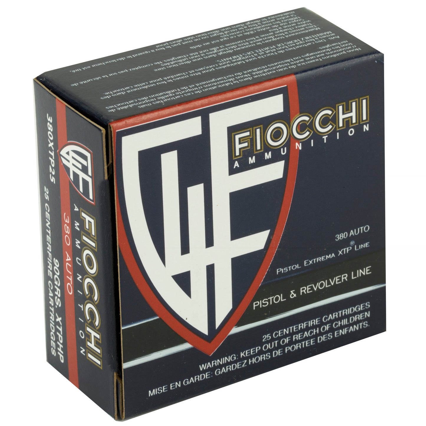 Fiocchi, 380 ACP, 90 Grain | XTP |  (25 Round Box)