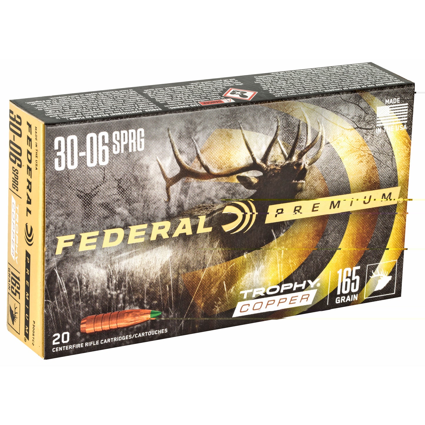 Federal Premium 30-06 165Gr Trophy Copper (20 Round Box)