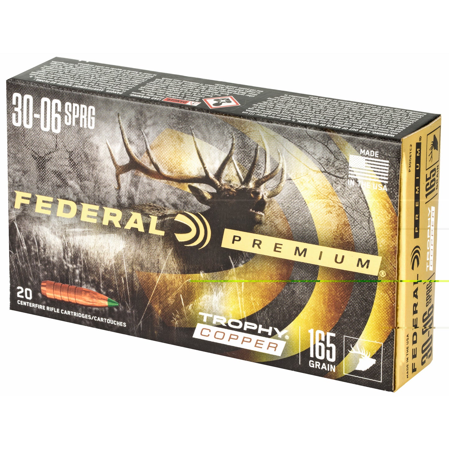 Federal Premium 30-06 165Gr Trophy Copper (20 Round Box)