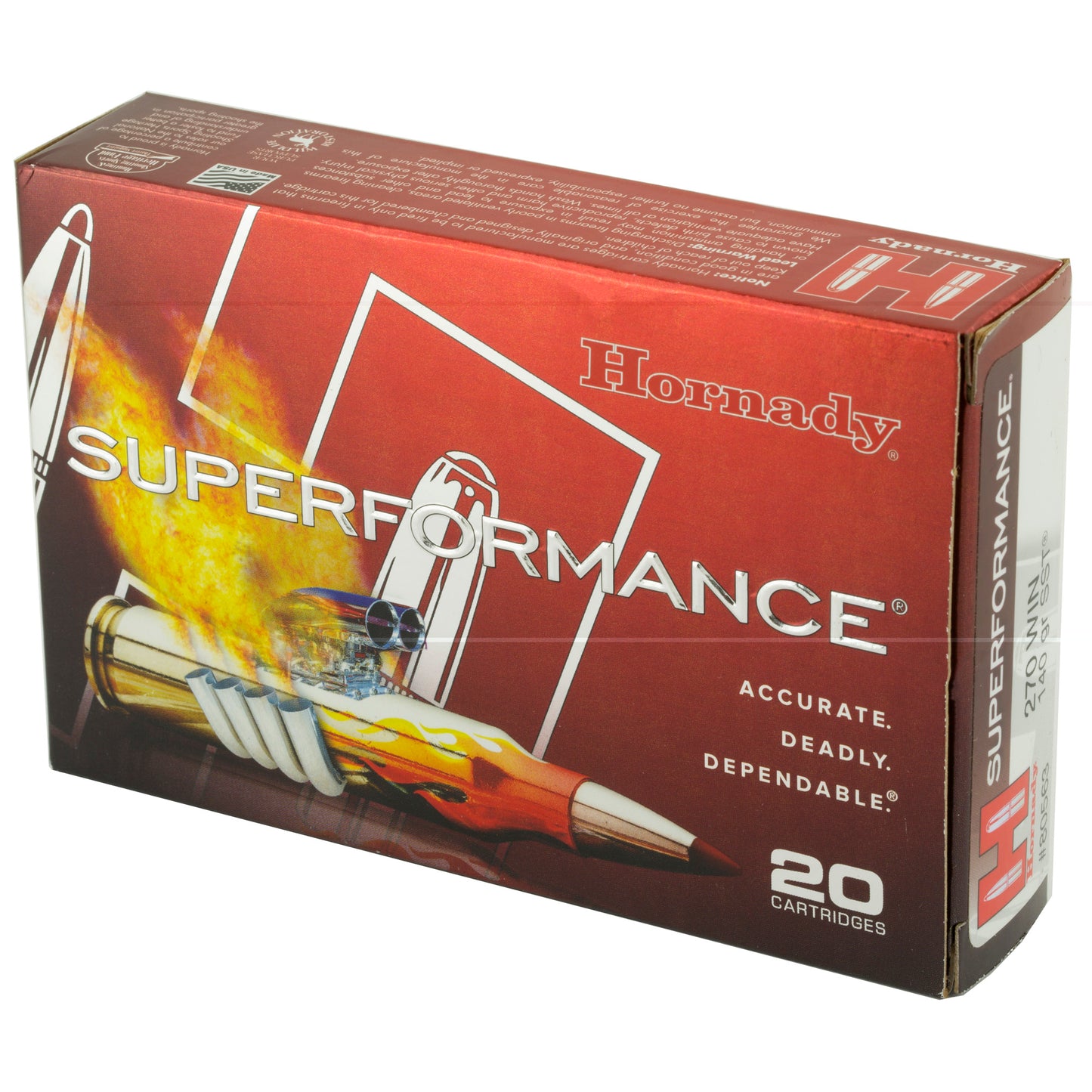 Hornady, Superformance, 270 Win, 140 Grain, SST  (20 Round Box)