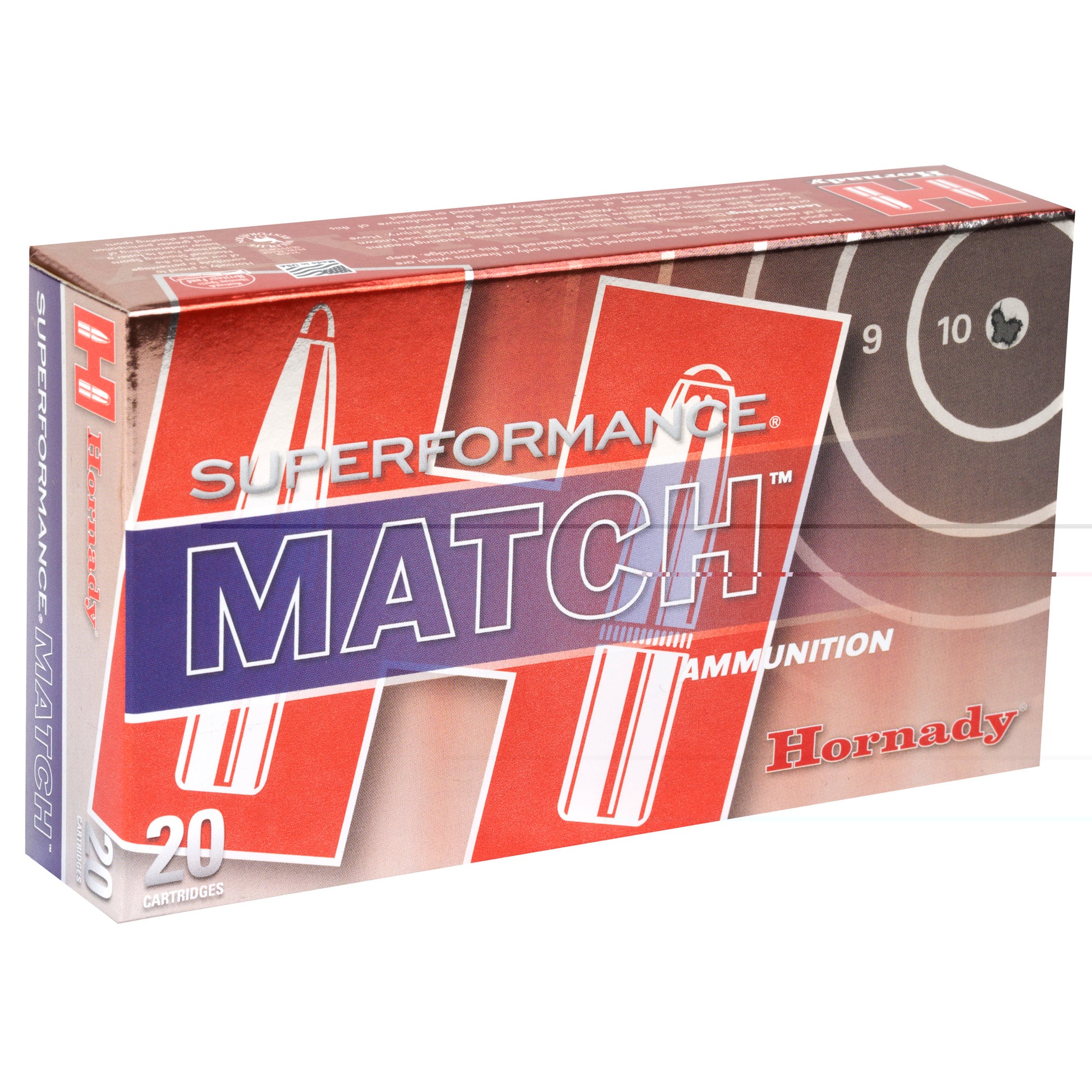 Hornady, Superformance Match, 308 Win, 168 Grain, ELD Match, 20 Round Box