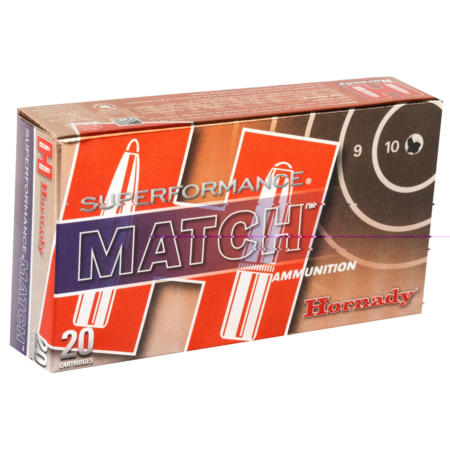 Hornady, Superformance, 5.56NATO, 75 Grain, Boat Tail Hollow Point, Match  (20 Round Box)
