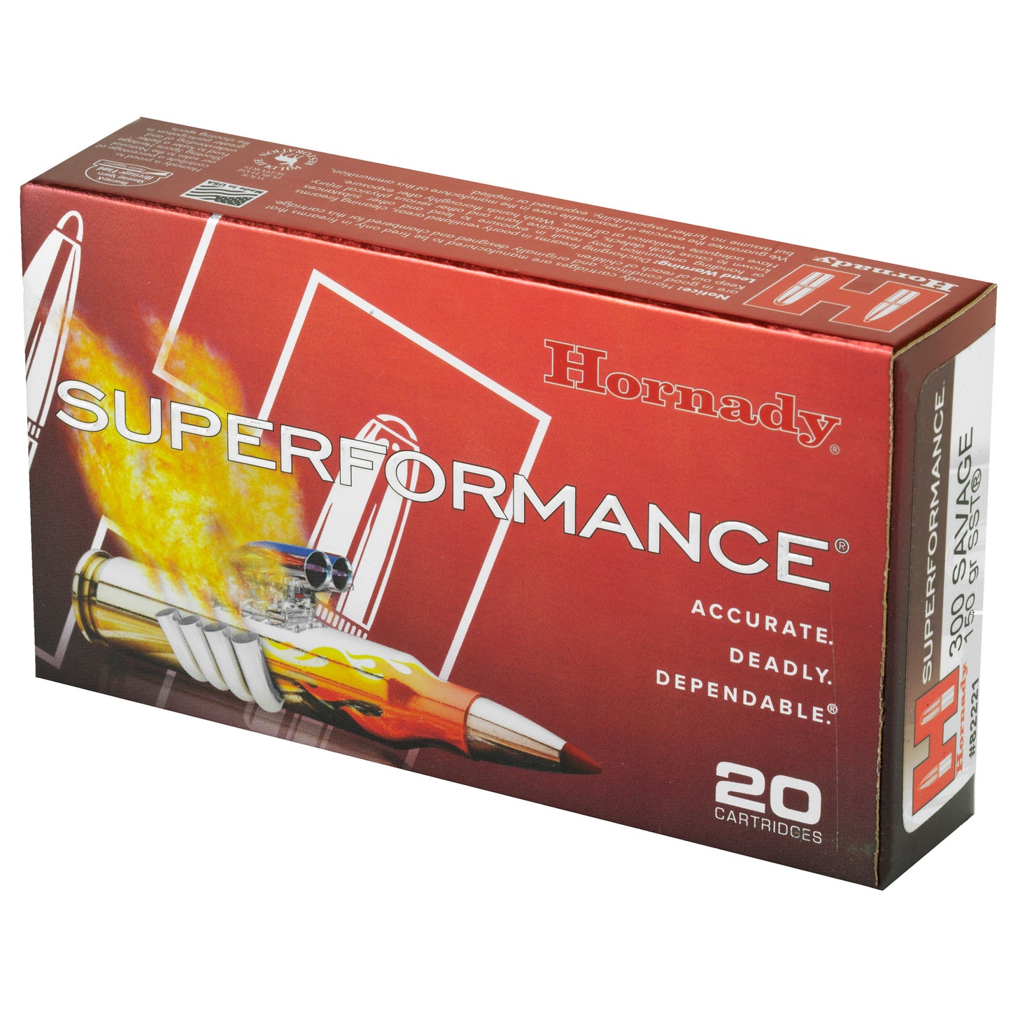 Hornady SuperFormance 300 Savage 150Gr Super Shock Tip (20 Round Box)
