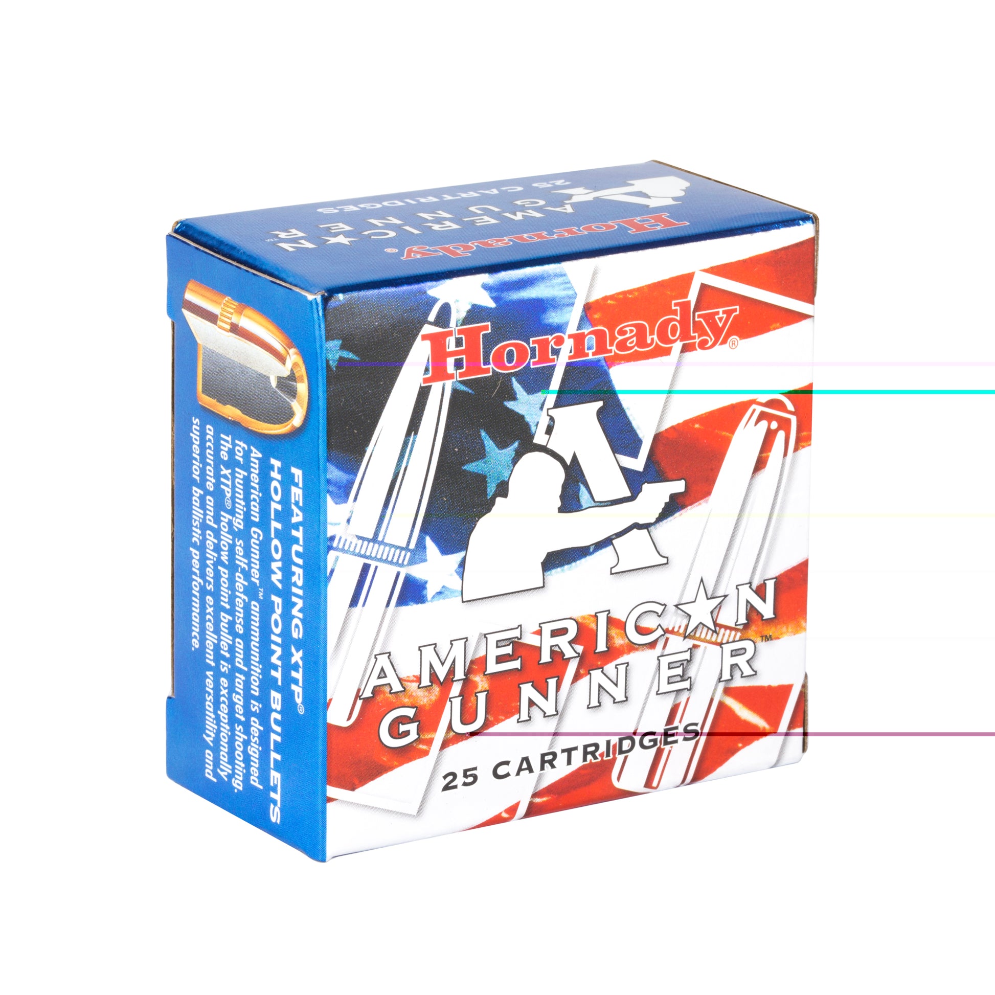 Hornady, American Gunner, 9mm Luger, Overpressure Ammunition, +P, 124 Grain | Extreme Terminal Performance, XTP | 25 Round Box 