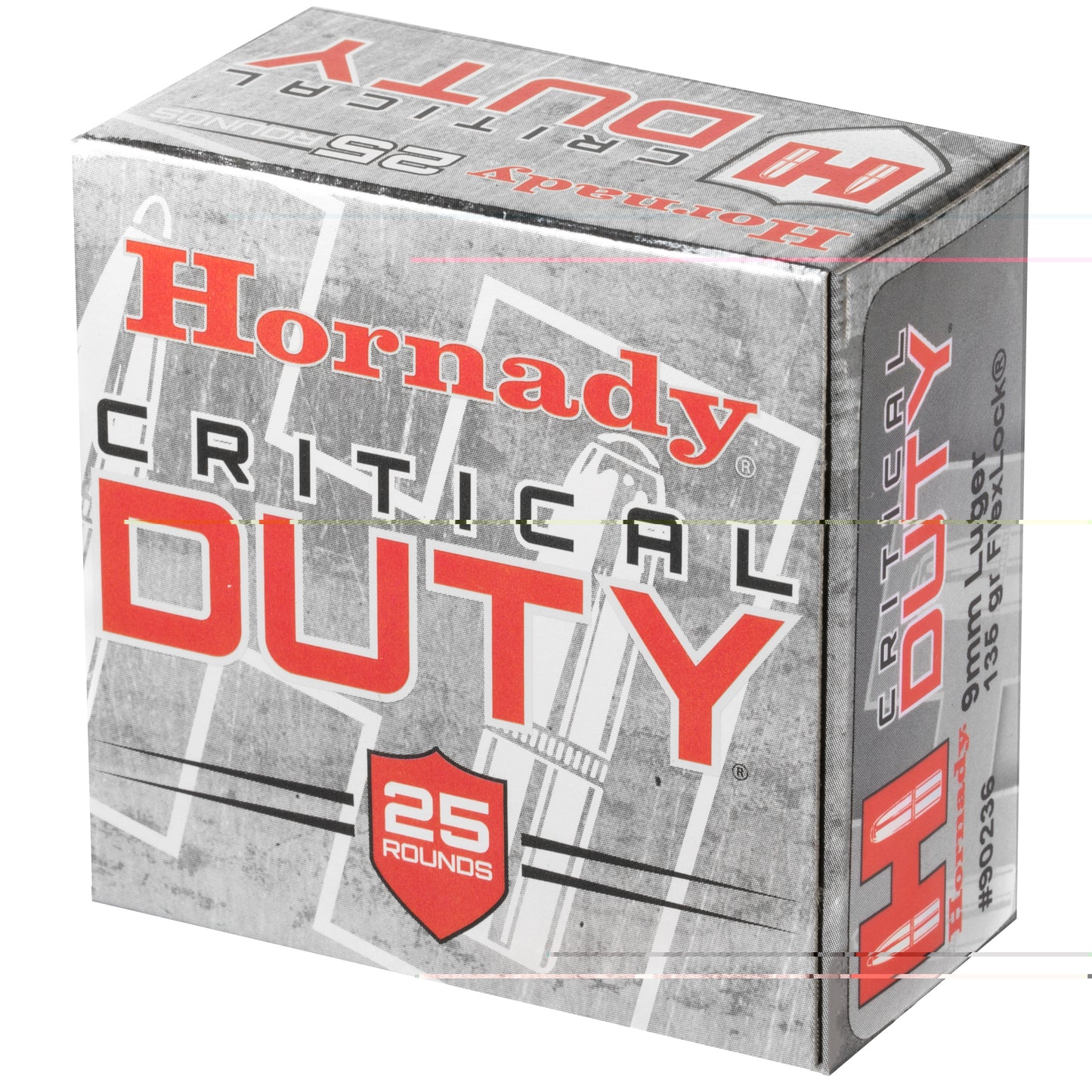 Hornady, Critical Duty, 9mm Luger, 135 Grain | FlexLock | 25 Round Box 