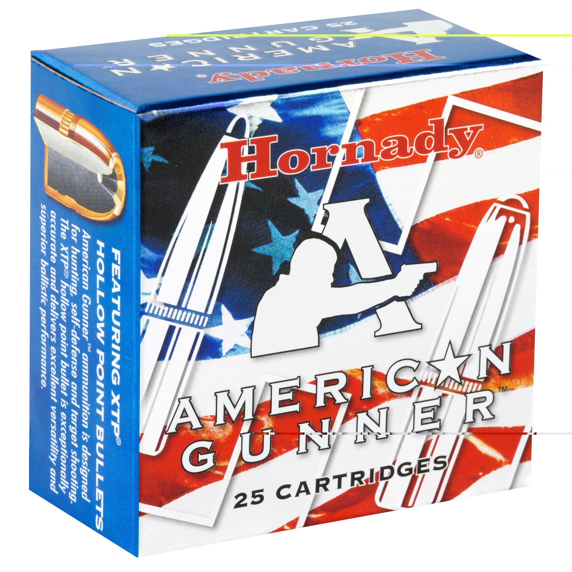 Hornady, American Gunner, 9mm Luger, 115 Grain | Extreme Terminal Performance, XTP | 25 Round Box 
