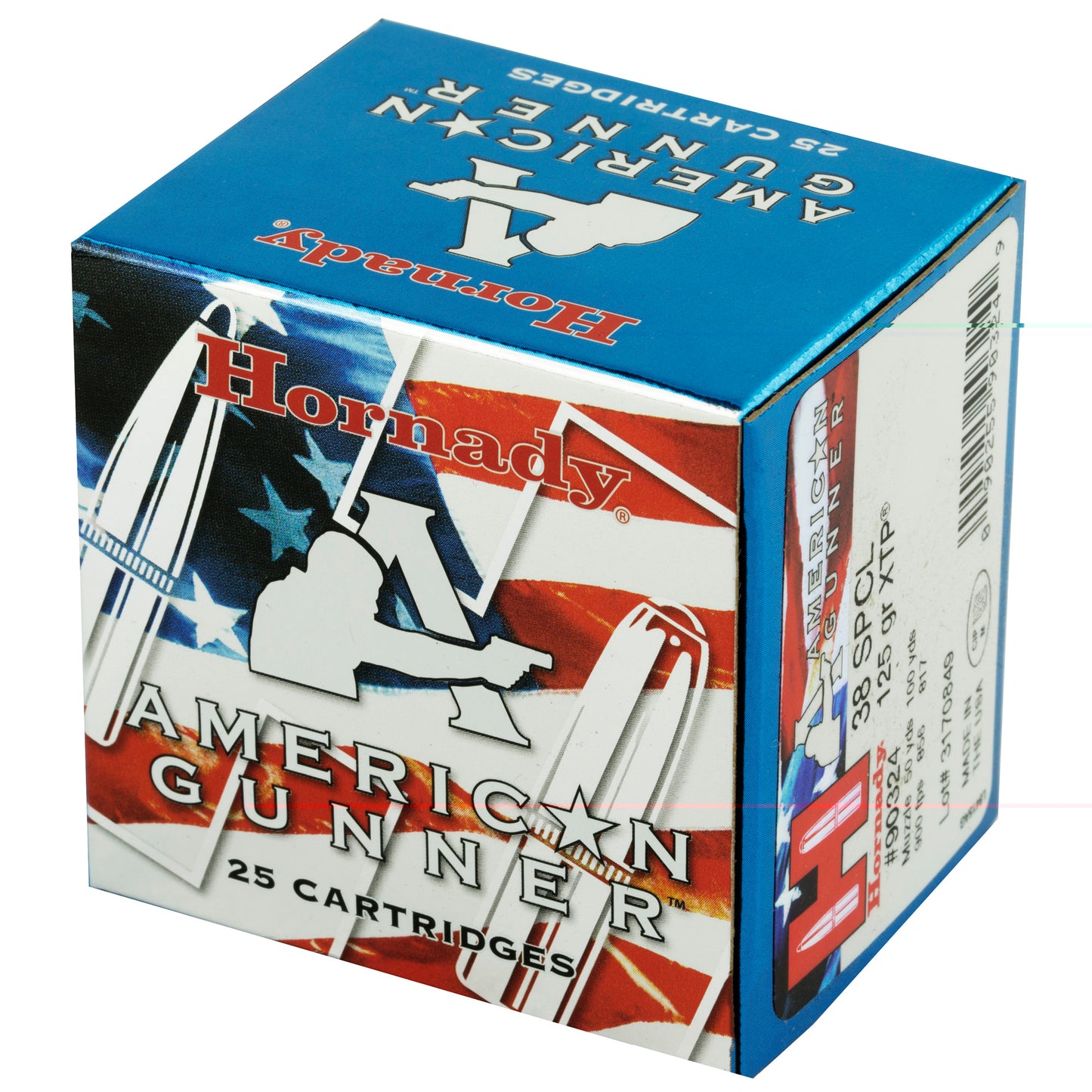 Hornady, American Gunner, .38 Special, SPL, 125 Grain | Extreme Terminal Performance, XTP | 25 Rounds per Box