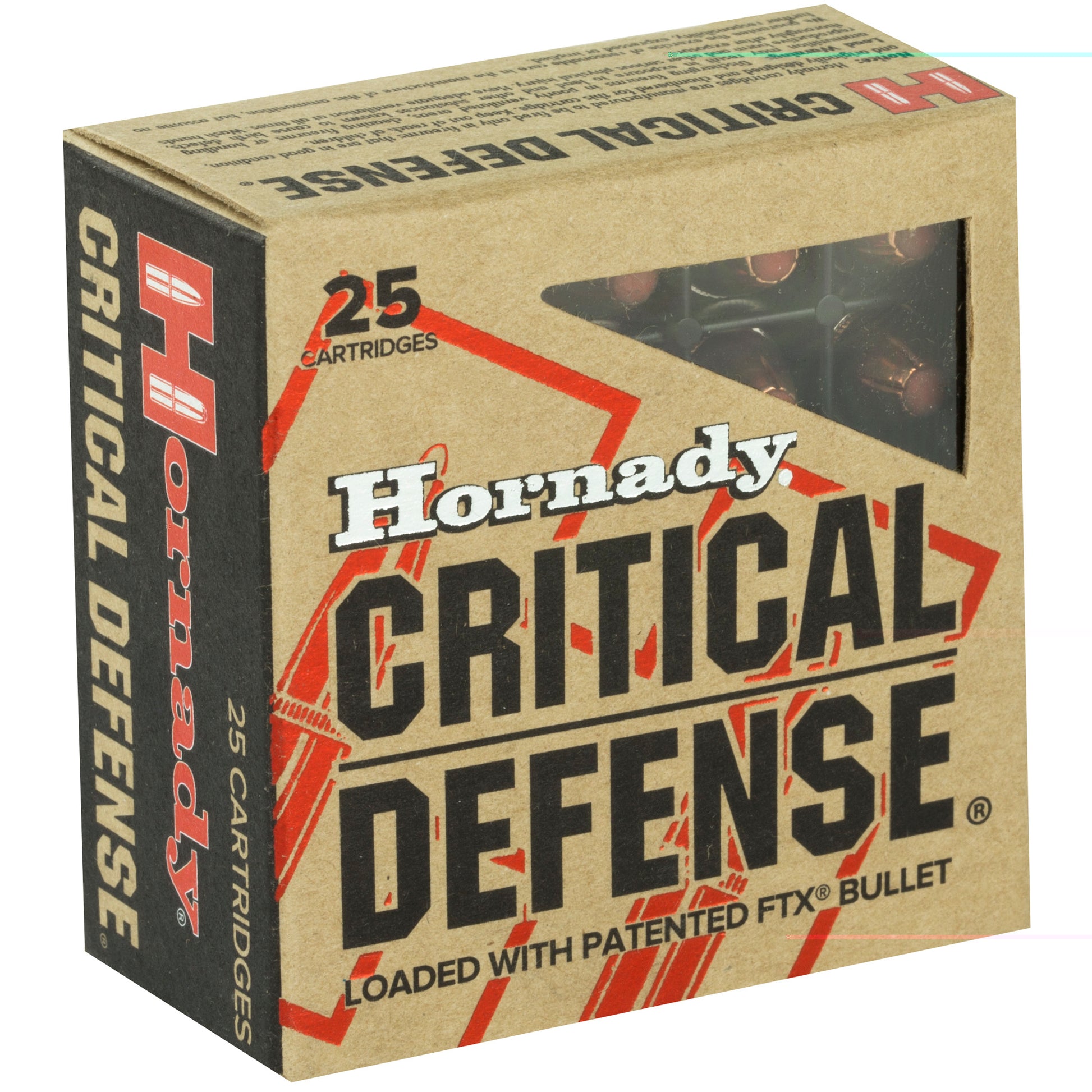 Hornady, Critical Duty, 9x18 Makarov, 95 Grain | Flextip, FTX | 25 Round Box 
