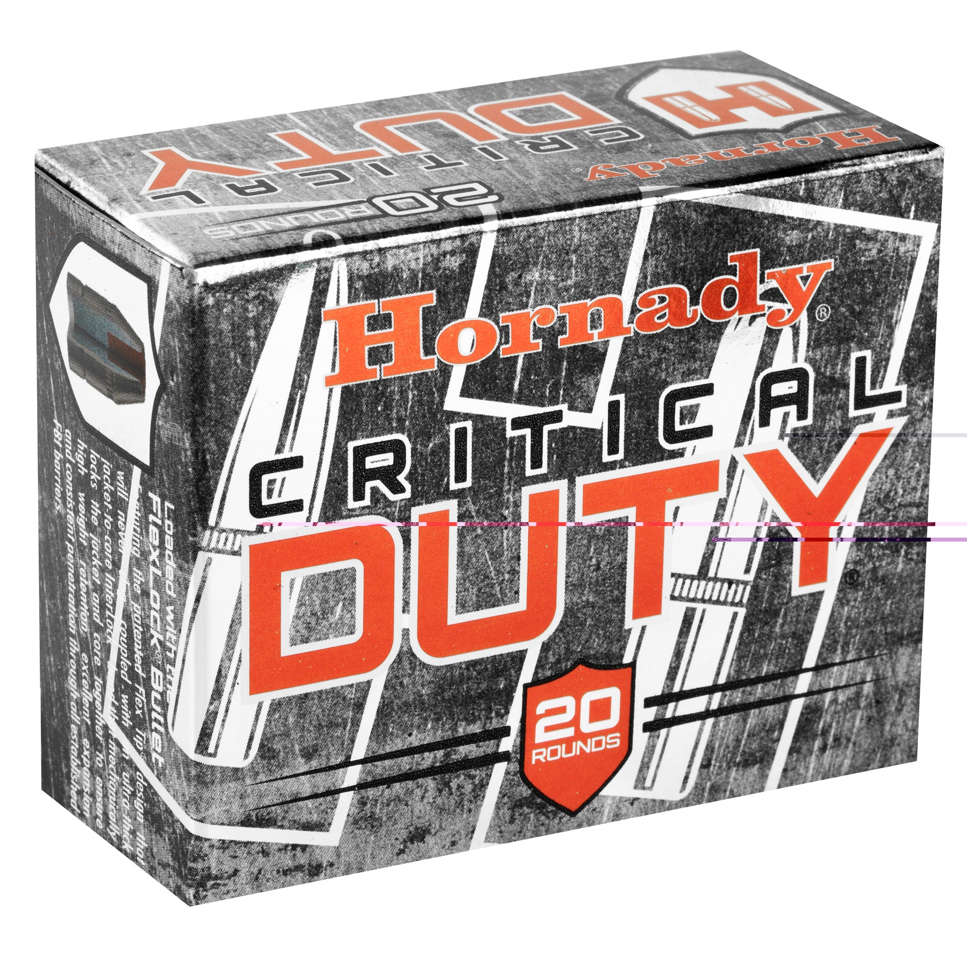 Hornady 10mm, 175grain, flexlock, Critical Duty, 20 Rounds per Box