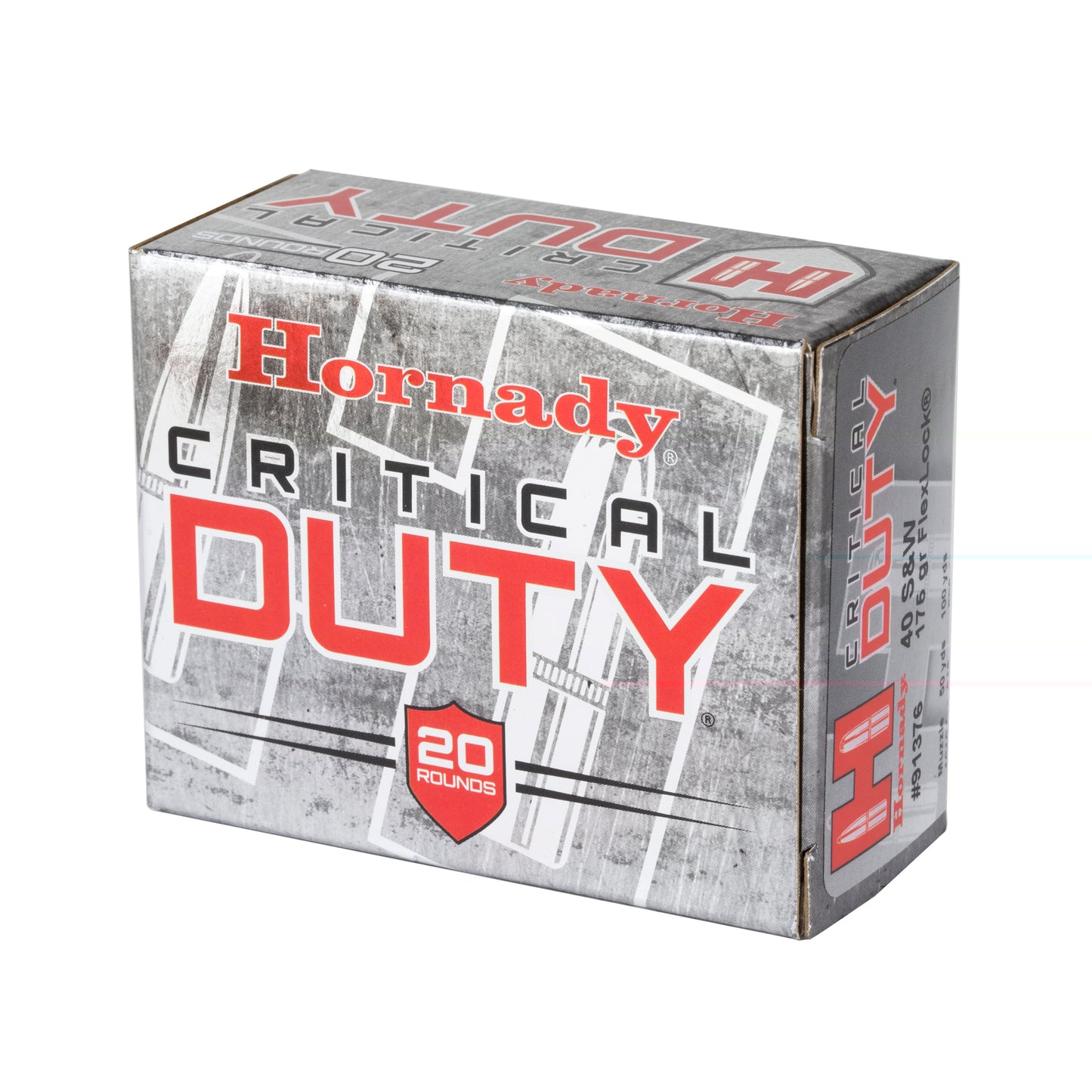 Hornady, Critical Defense, CD, .40 S&W, 175grain, Flexlock, 20 Rounds per Box