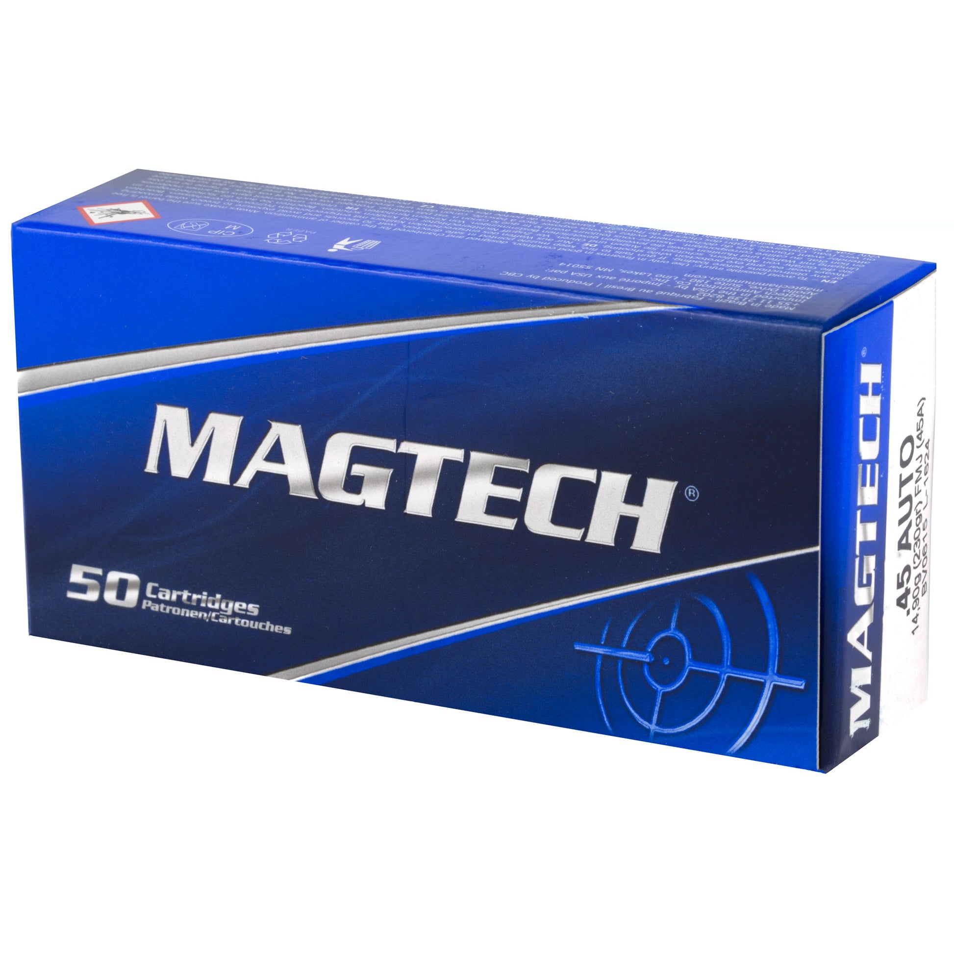 Magtech, .45 Auto, Automatic Colt Pistol, ACP, 230 Grain | Full Metal Jacket, FMJ |  50 Rounds per Box