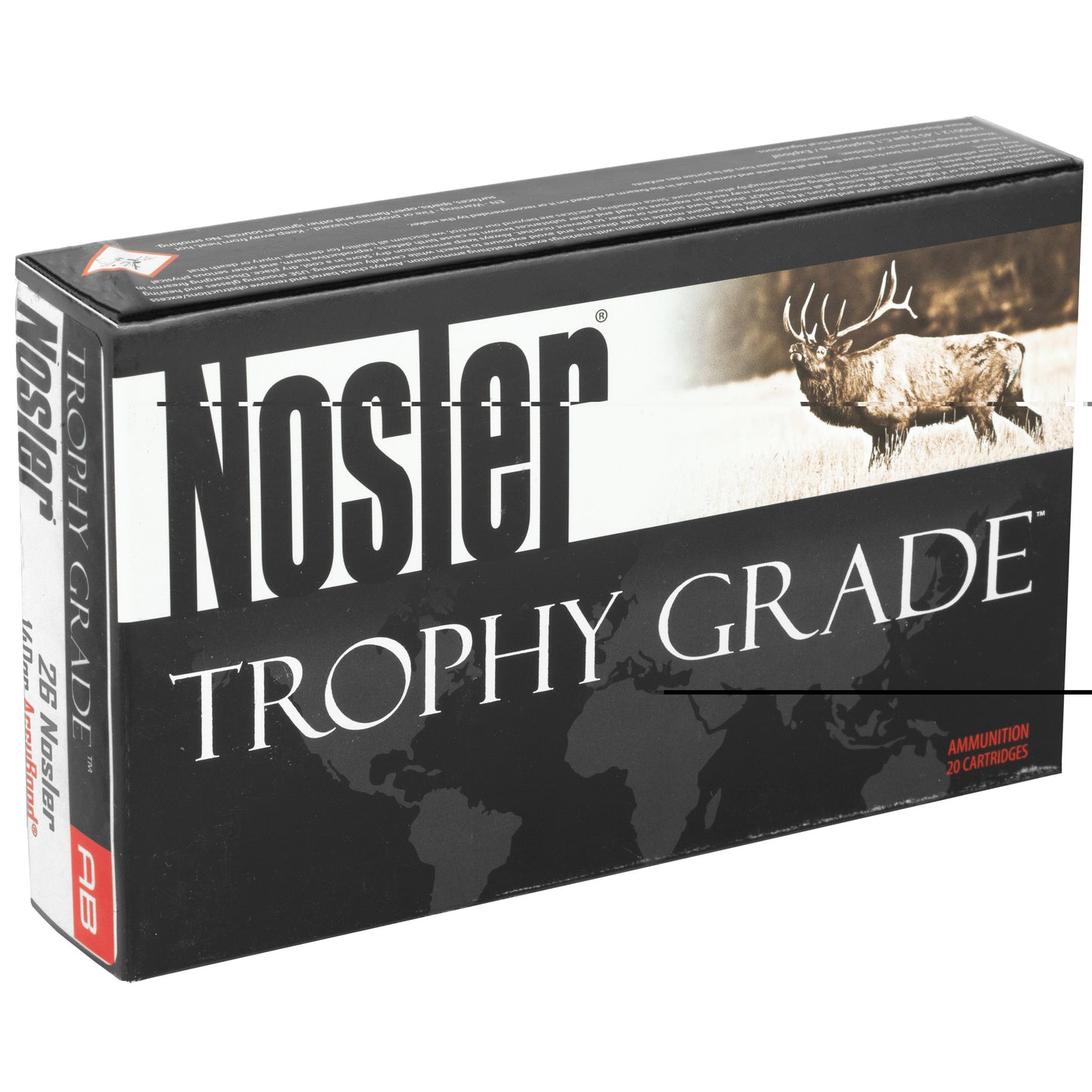 Nosler, Trophy Ammunition, 26, 140 Grain, AccuBond  (20 Round Box)