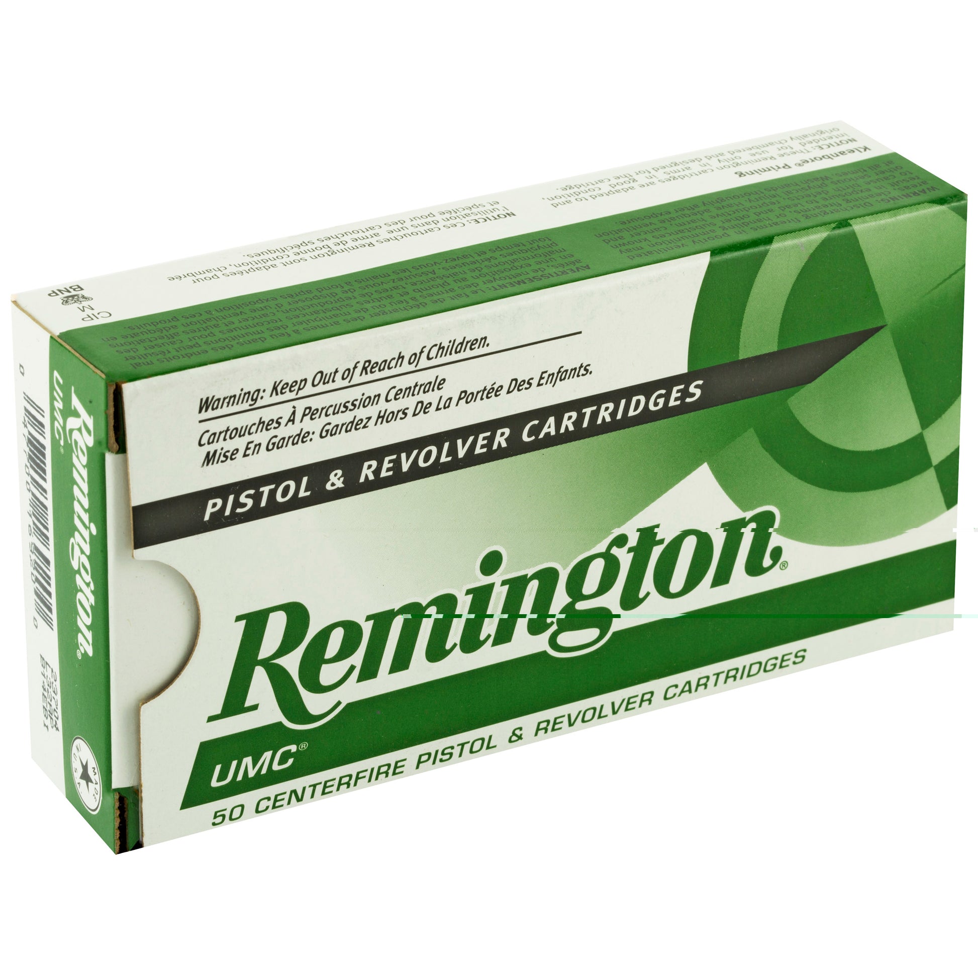 Remington, Union Metallic Cartridge, UMC, .32, Automatic Colt Pistol, ACP, 70grain | Full Metal Jacket, FMJ | 50 Rounds per Box