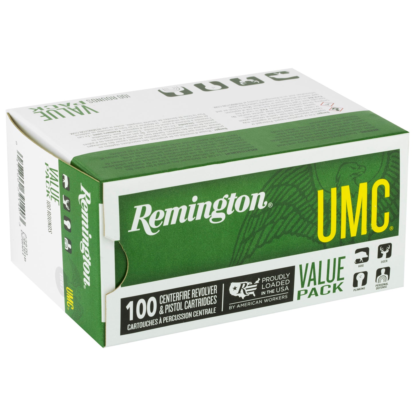 Remington, UMC, 357 Mag, 125 Grain | SJHP |  (100 Round Box)